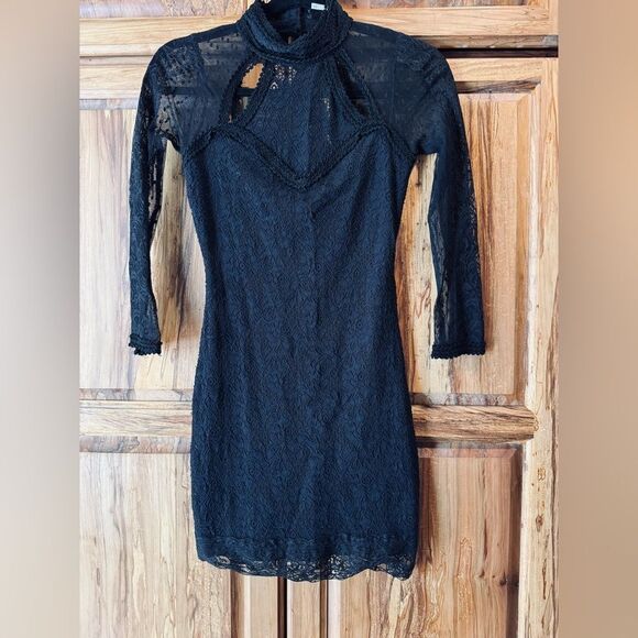 Beautiful sexy Free people stretch lace body con dress size XS - Picture 1 of 10